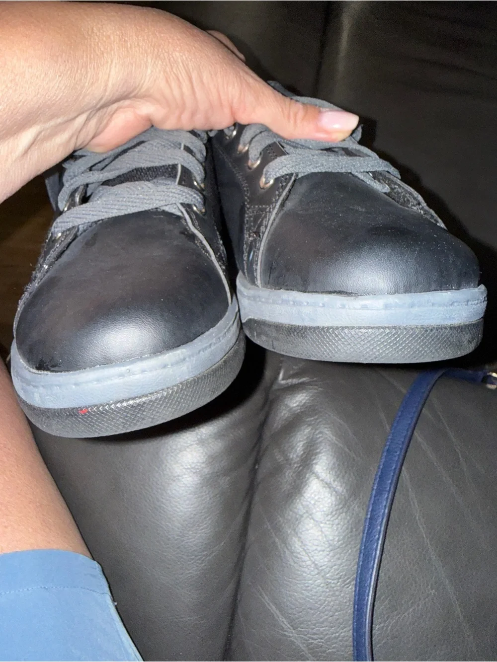 Star Wars Kids Black Sneakers with Gray Laces size Yth 4